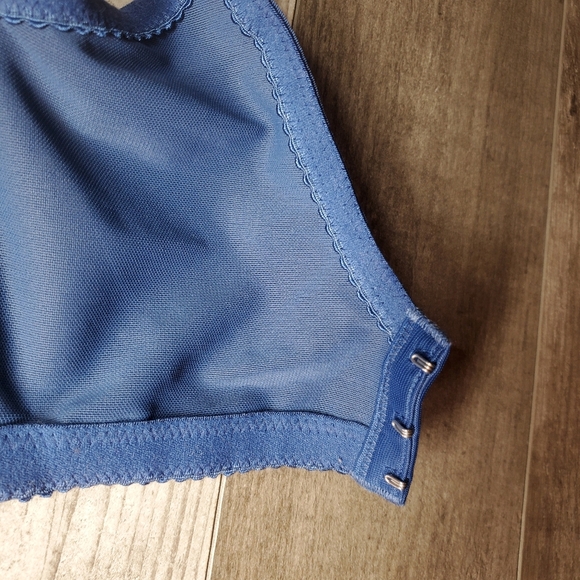 Wacoal Women's Blue and Gray Lace Underwire Bra Size 34C EUC - Picture 14 of 16